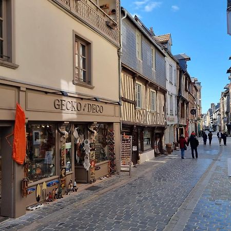 La Vague - Breath Of Freshness In Center Of Honfleur - Free Parking 550M Apartment Exterior photo